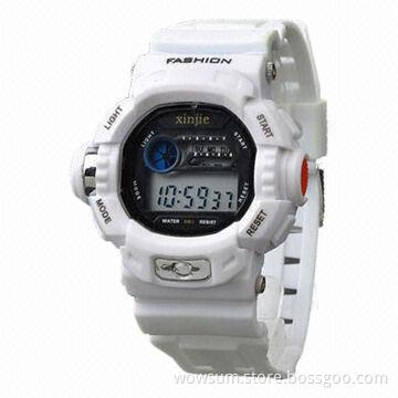 Digital sports watches, various colors are available with eco-friendly material